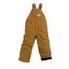 Carhartt Kids' Canvas Quilt Lined Bib Overall