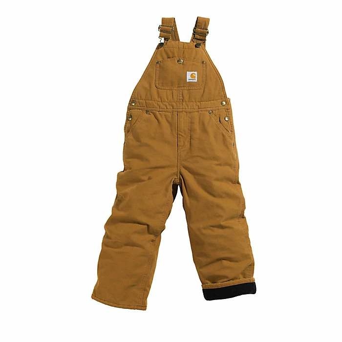 Carhartt Kids' Canvas Quilt Lined Bib Overall 1 Carhartt Kids' Canvas Quilt Lined Bib Overall