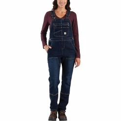 Carhartt Women's Denim Double Front Bib Overall -Outlet B&W Store 10449053x1062293 vFront