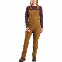 Carhartt Women's Rugged Flex Twill Double-Front Bib Overall -Outlet B&W Store 10496696x1081539 vFront