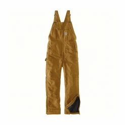 Carhartt Men's Loose Fit Firm Duck Insulated Overall Bib