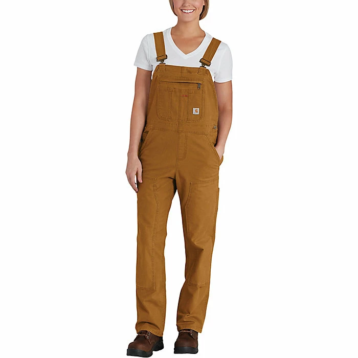 Carhartt Women's RF Loose Fit Canvas Bib Overall 1 Carhartt Women's RF Loose Fit Canvas Bib Overall